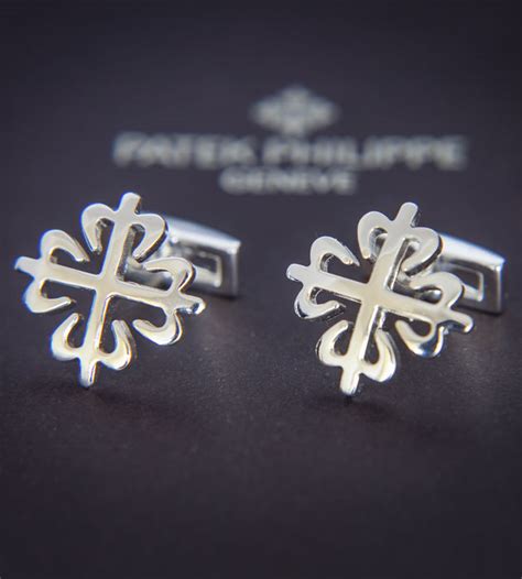 patek philippe cufflinks silver